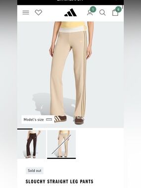 Adidas Slouchy Straight Leg Pant